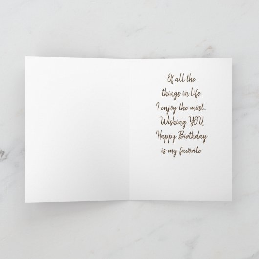 "YORKIE IS ÉÉN LUCKY DOG" BIRTHDAY WISHEERT KAART (Binnen)