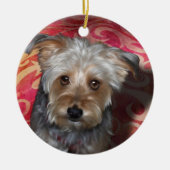 Yorkie Keramisch Ornament (Voorkant)