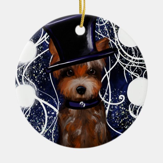 YORKIE KERAMISCH ORNAMENT (Voorkant)