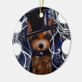 YORKIE KERAMISCH ORNAMENT (Links)