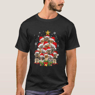 Yorkie kerstboom grappige kerstcadeautjes voor Yor T-shirt