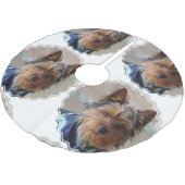 Yorkie Kerstboom Rok (Gekanteld)