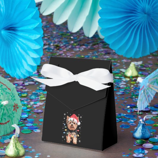 Yorkie Kersthond Lange Kerst Geschenk Bedankdoosjes (Feest)