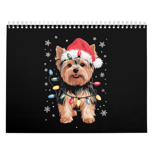 Yorkie Kersthond Lange Kerst Geschenk Kalender (Hoes)