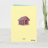 Yorkie Kerstmis Bedankkaart (Achterkant)
