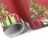 Yorkie Kerstmis Cadeaupapier (Rol Hoek)