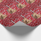 Yorkie Kerstmis Cadeaupapier (Hoek)