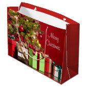 Yorkie Kerstmis Groot Cadeauzakje (Achterkant Gekanteld)