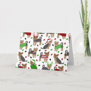 Yorkie kerstshire Terrier Kaart