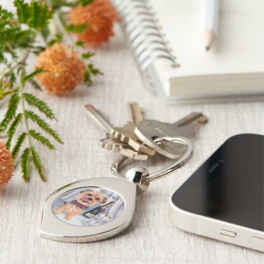 Yorkie Keychain (Zijkant)