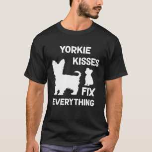Yorkie kisses repareren alles Yorkshire Terrier Mo T-shirt