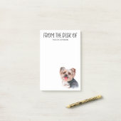 Yorkie-liefhebber Post-it-notities Post-it® Notes (Op bureau)