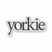 Yorkie Logo Sticker (Voorkant)