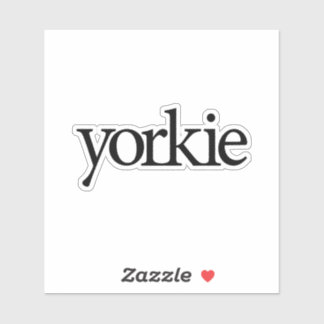 Yorkie Logo Sticker