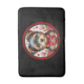 Yorkie Love Bath Mat - Schattige Valentijnsdag Do (Voorkant Verticaal)