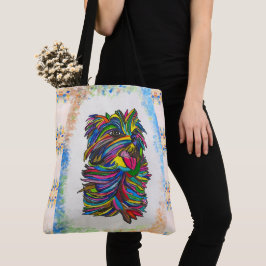 Yorkie Love BG boodschappentas Tote Bag