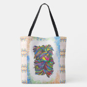 Yorkie Love BG Canvas tas (Achterkant)