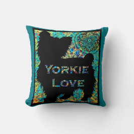 Yorkie Love pillow van Carol Zeock Kussen