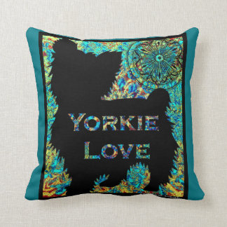 Yorkie Love pillow van Carol Zeock Kussen
