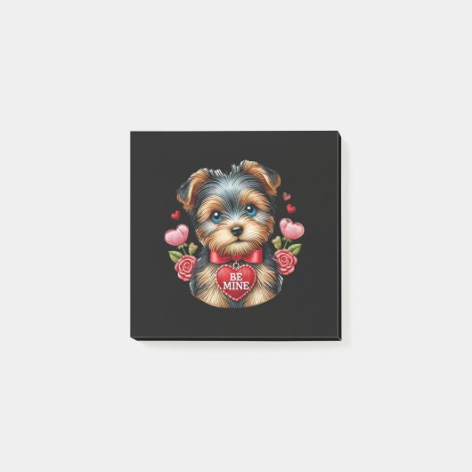 Yorkie Love Post-It Notes - Valentijns's Stationer (Voorkant)
