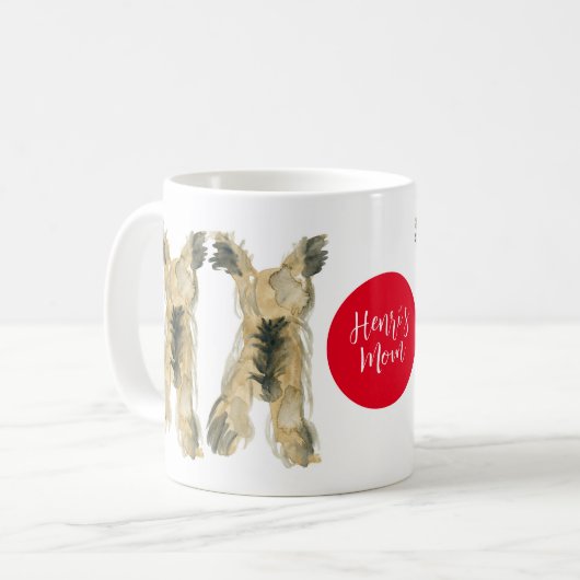 Yorkie Lover Gift Koffiemok (Voorkant links)