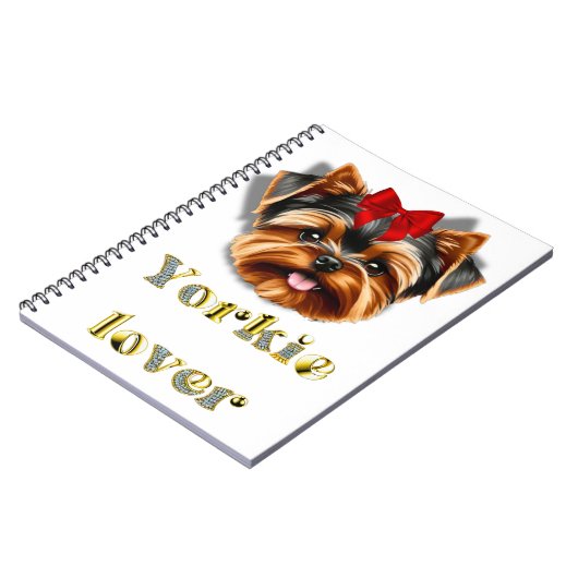 Yorkie lover-notitieboek notitieboek (Linkerzijde)