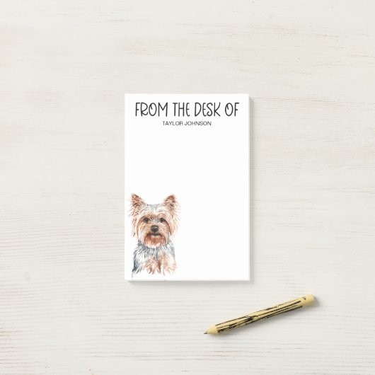 Yorkie Lover Post-it® Notes (Op bureau)