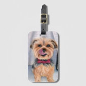Yorkie Luggage Tag Bagagelabel (Voorkant (verticaal))
