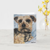 Yorkie - "Luther" Kaart (Gele Bloem)