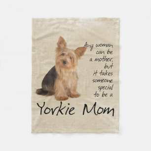 Yorkie Ma Fleece Blanket Deken
