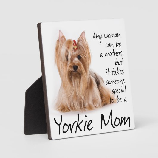 Yorkie Ma Plaque Fotoplaat (Voorkant)