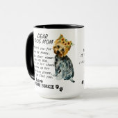 Yorkie Mam Best Quote Mok (Voorkant links)