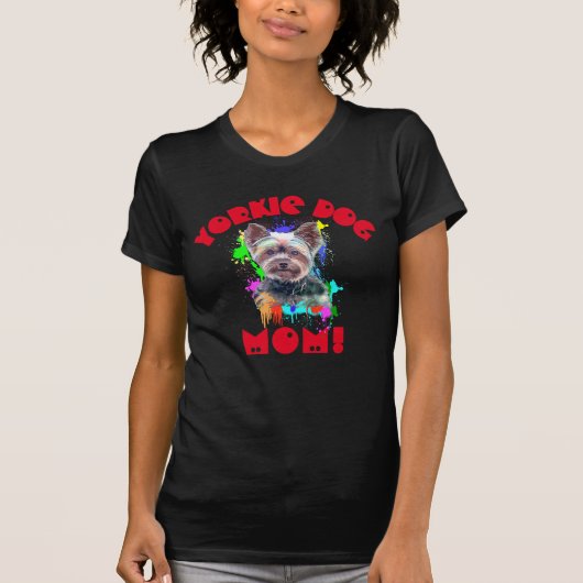 Yorkie mam Hondenliefhebber beste hond mam ooit T-shirt (Voorkant)