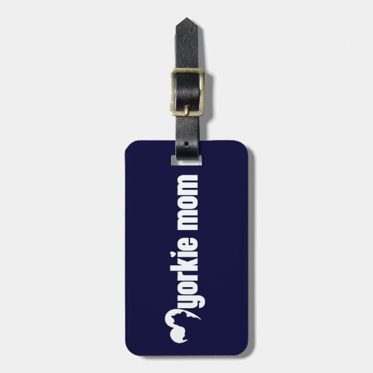 Yorkie mama bagagelabel (Voorkant verticaal)