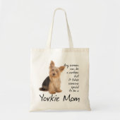 Yorkie mama Canvas tas (Voorkant)