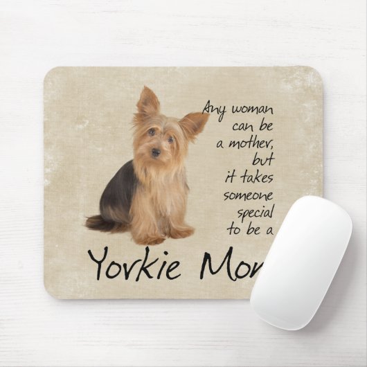 Yorkie mama Mousepad Muismat (Met muis)