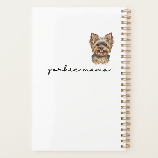 Yorkie Mama Planner (Achterkant)