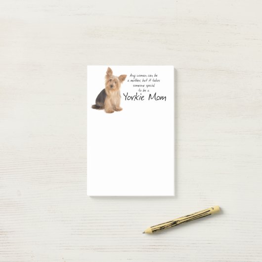 Yorkie mama Post-It Notes (Op bureau)