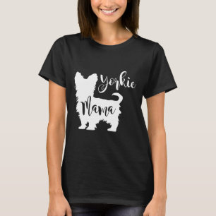 Yorkie Mama Profiel Yorkshire Terrier Hond Moeder T-shirt