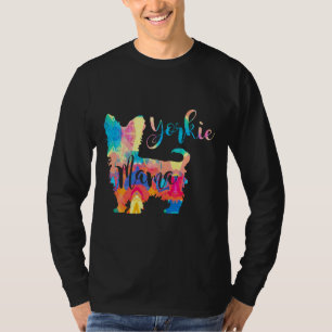 Yorkie Mama Profiel Yorkshire Terrier Hond Moeder T-shirt