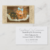 Yorkie Mama & Puppy Visitekaartje (Voorkant / Achterkant)