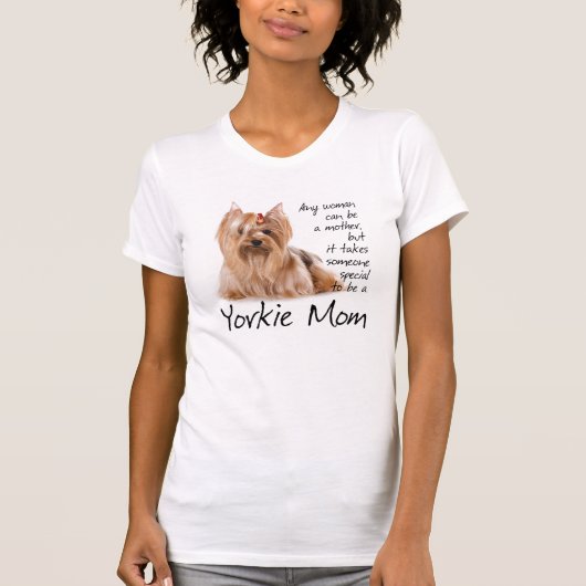Yorkie mama Shirt (Voorkant)
