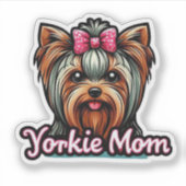 Yorkie mama sticker (Voorkant)