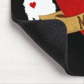 Yorkie mama [stijl Tattoo] Muismat (Hoek)