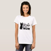 Yorkie mama t-shirt (Voorkant volledig)