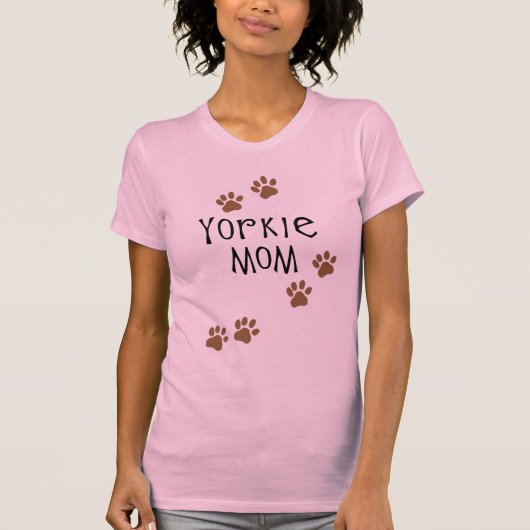 Yorkie mama t-shirt (Voorkant)