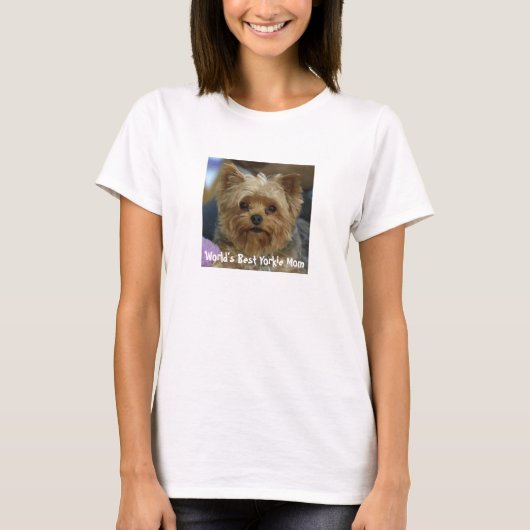 Yorkie mama t-shirt (Voorkant)