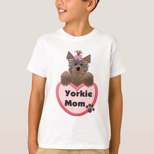 Yorkie mama t-shirt (Voorkant)