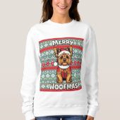 Yorkie Merry  Woofmas Trui (Voorkant)