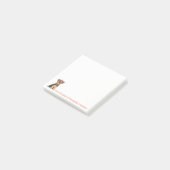 Yorkie met rode boog notities post-it® notes (Schuin)